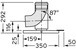 Vaillant Stützbogen 87 Gr 110 mm PP mit Auflageschiene 350 mm Vaillant Stützbogen 87 Gr 110 mm PP mit Auflageschiene 350 mm