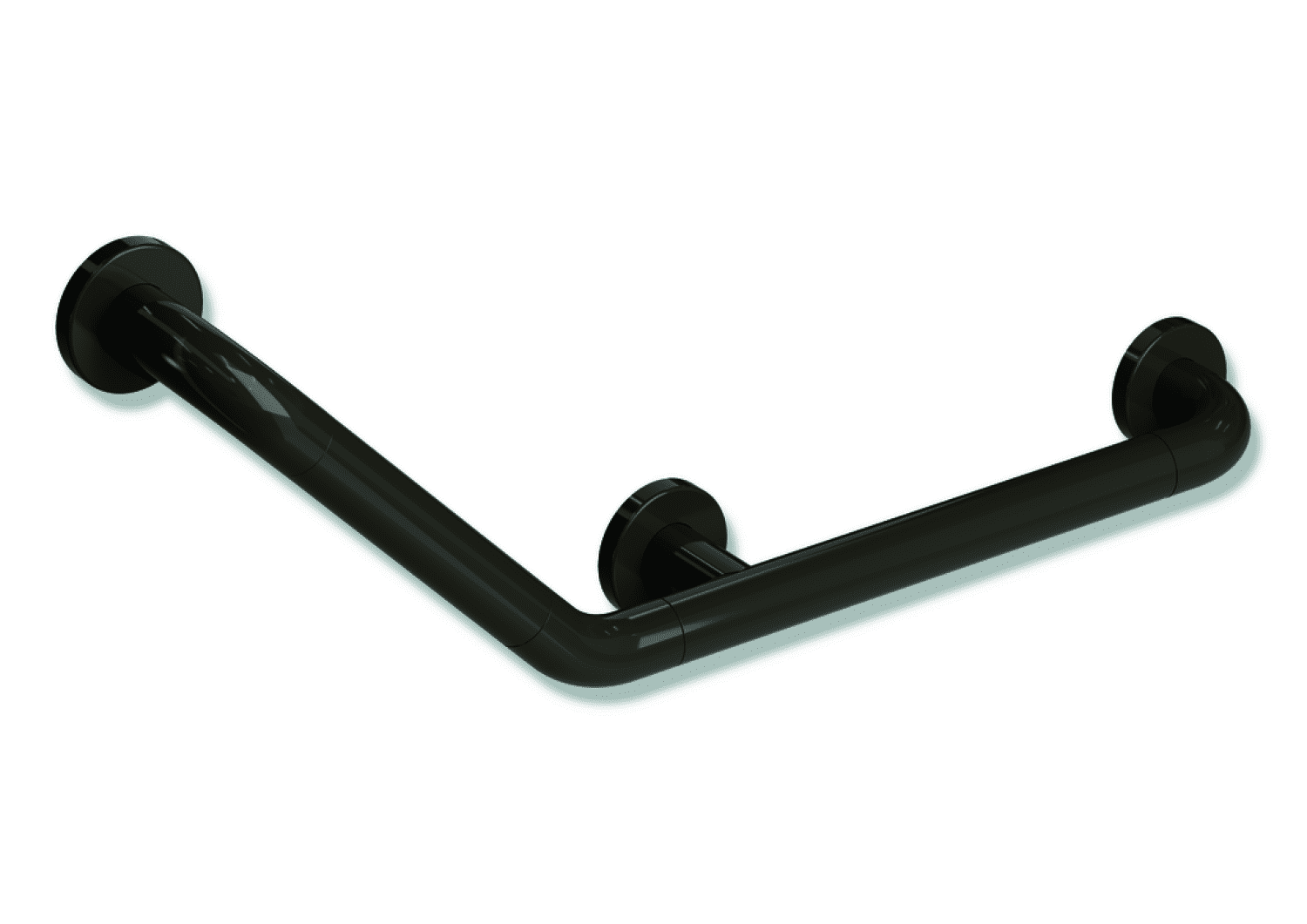 HEWI Winkelgriff Ser 801,d:33,Alu.-Kern, 135 Gr Bogen umbra
