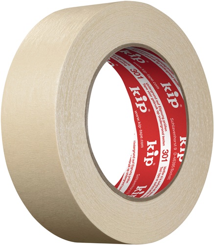 Feinkrepp 301 Extra leicht gekreppt natur L.50m B.30mm Rl.KIP Feinkrepp 301 Extra leicht gekreppt natur L.50m B.30mm Rl.KIP