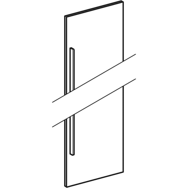 Geberit Spiegeltür für iCon Hochschrank Breite 36 cm, weiß matt