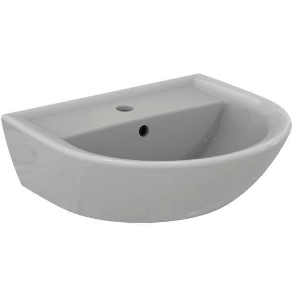 IS Handwaschbecken Eurovit, 1 Hl., m.Ül., 500x440x175mm, Weiß