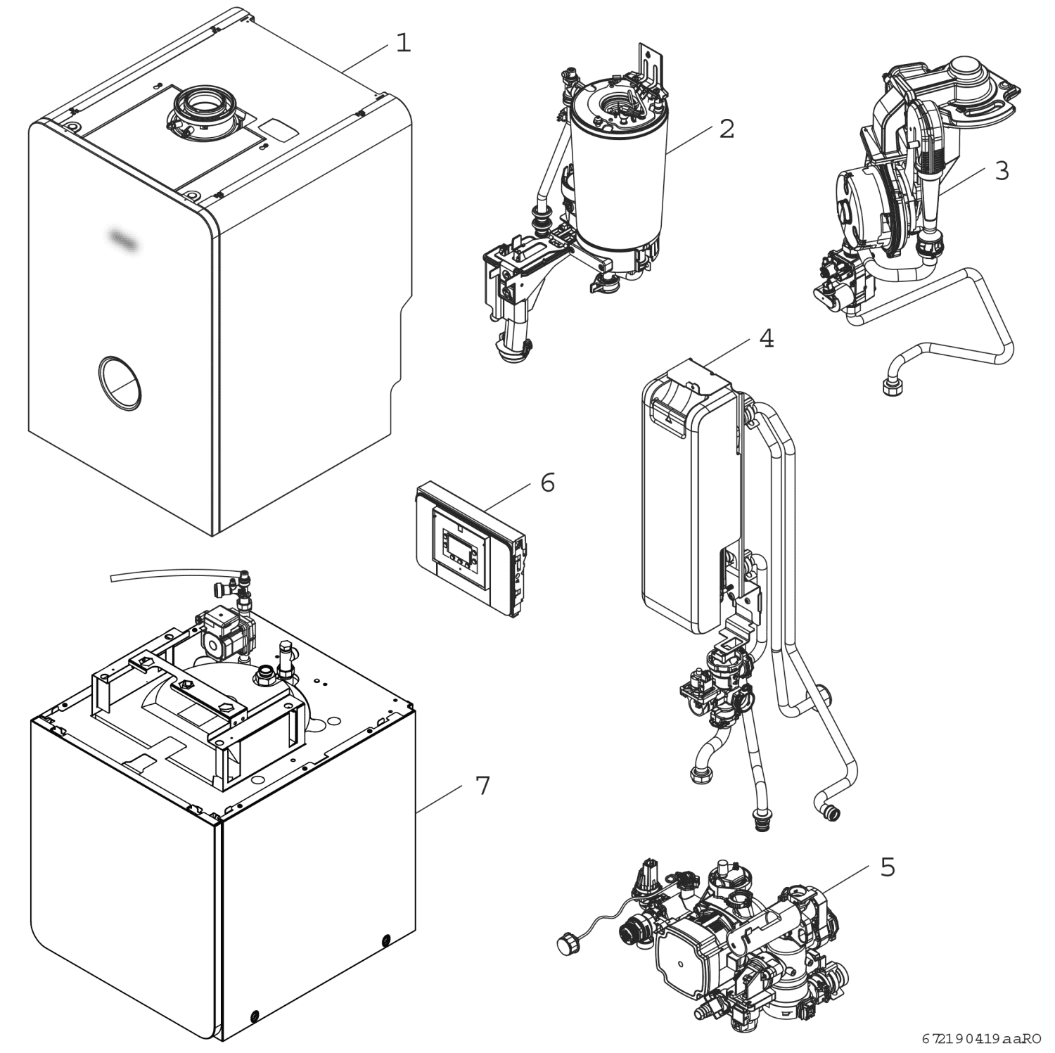 BOSCH Gas-Brennwertgerät, Kompaktmodul Condens 5300i WMA GC5300i WMA 24/100S 23