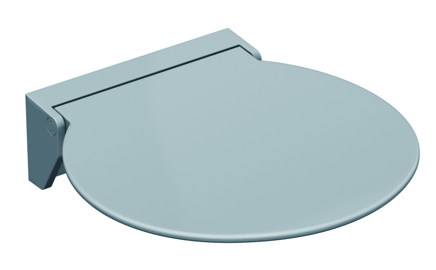 HEWI Klappsitz R 380, B:380,T:405, Sitzf. u. Wandkonsole weiß signalweiß