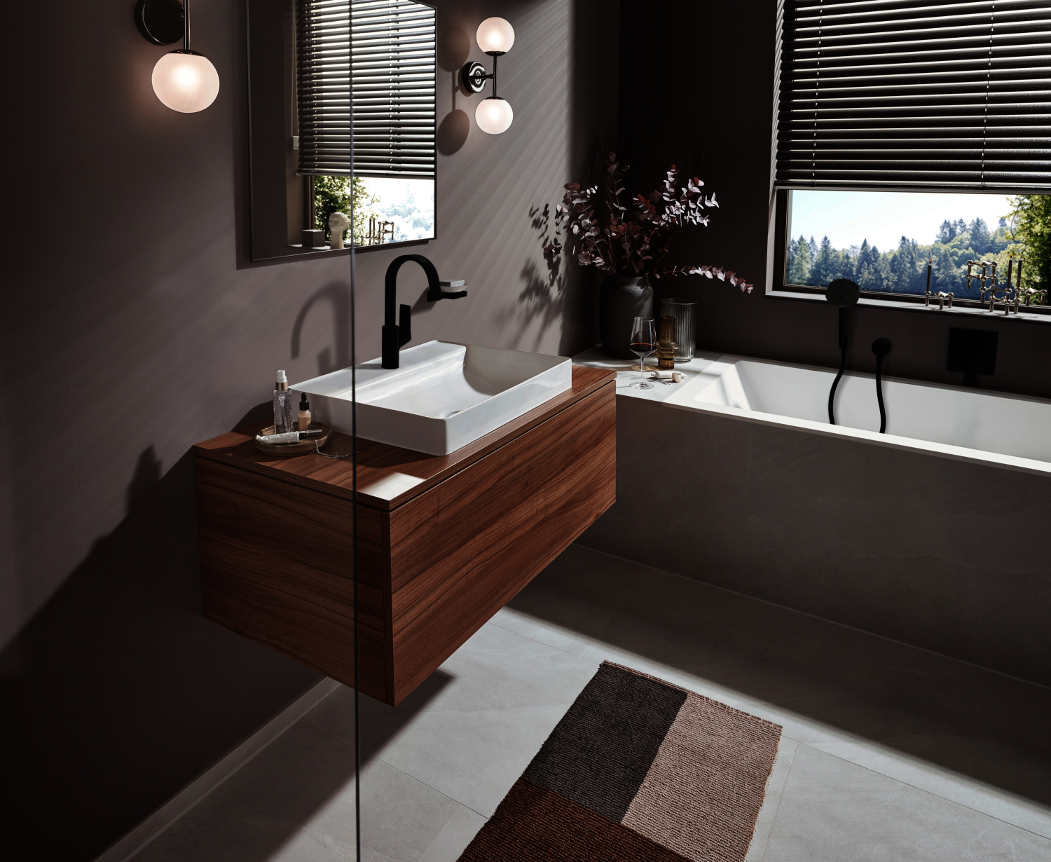 Hansgrohe Waschtischmischer 210 Vivenis Schwenkausl.u.Zugst.-Ablaufg.mattschwarz