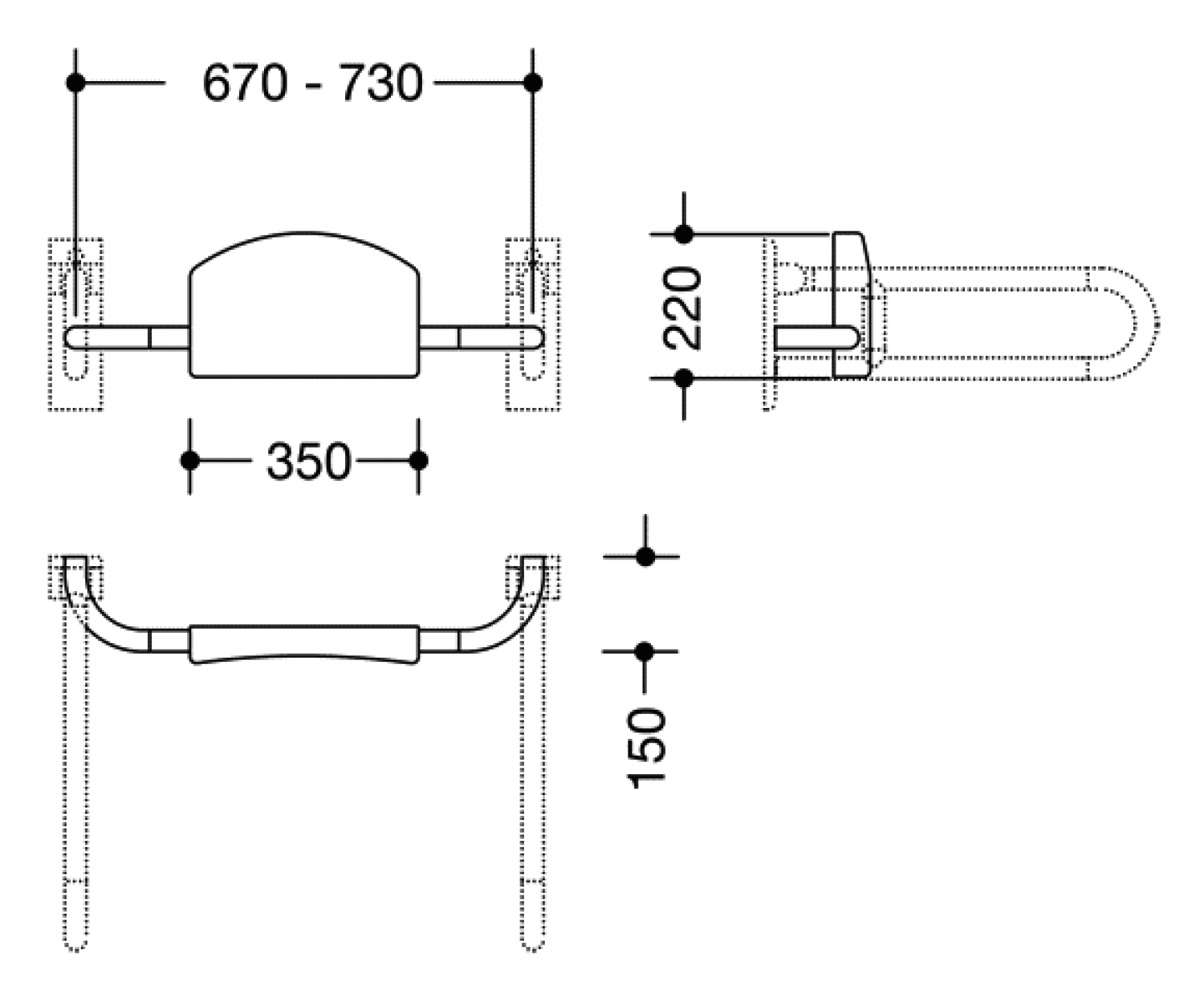 HEWI Rückenstütze Ser 801 sand