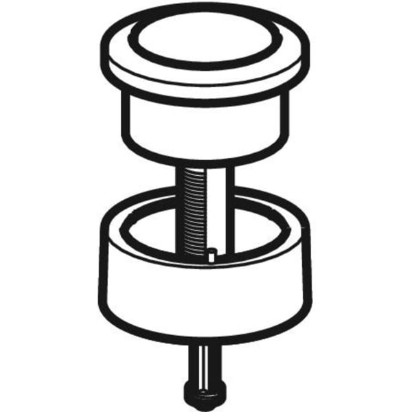 Geberit Typ 280 Drücker für Spülventil Spül-Stopp-Spülung, hochglanz verchromt