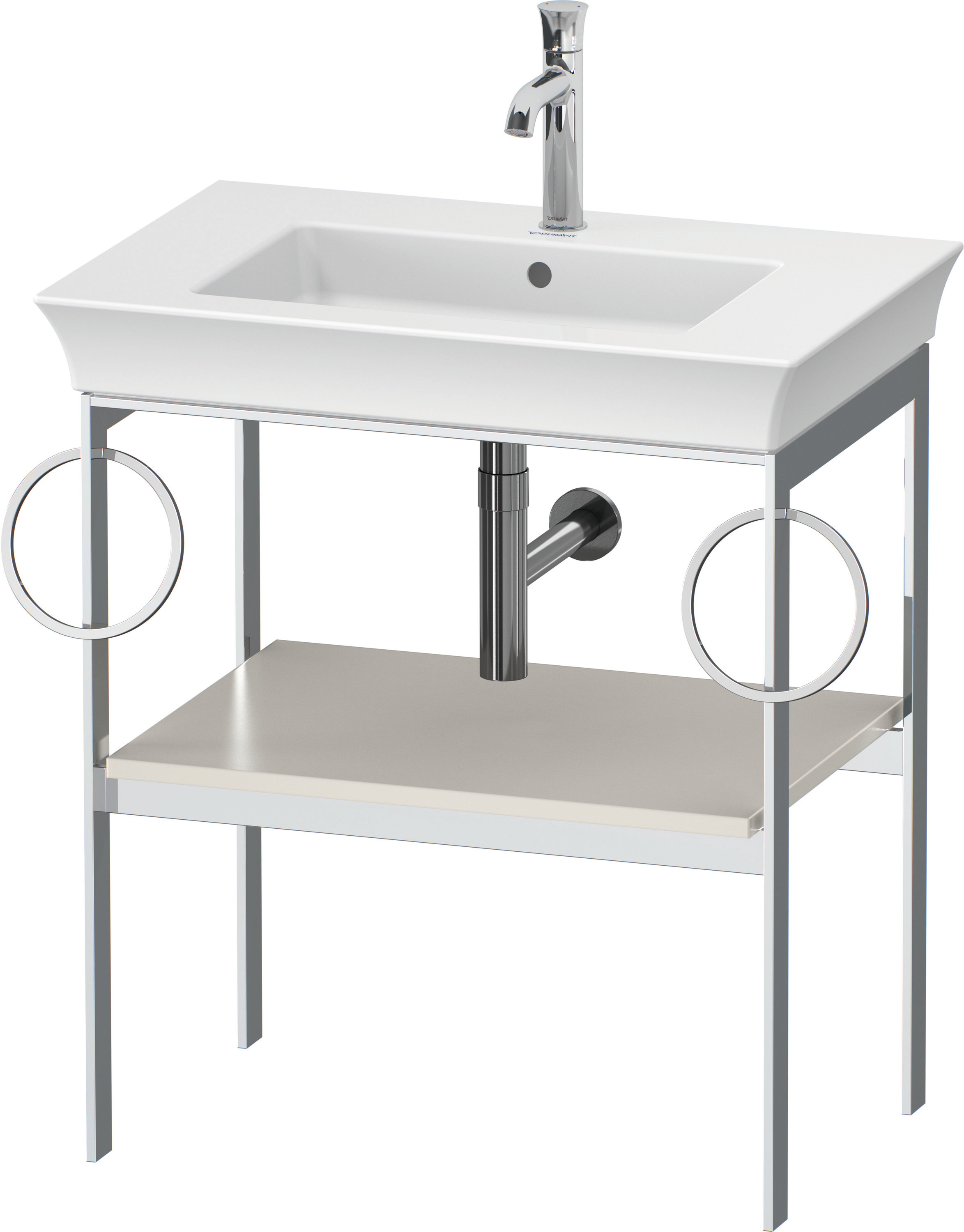 Duravit Metallkonsole bodenst. White Tulip 760x684x450,2 HH,Nordic Weiß Sdm.