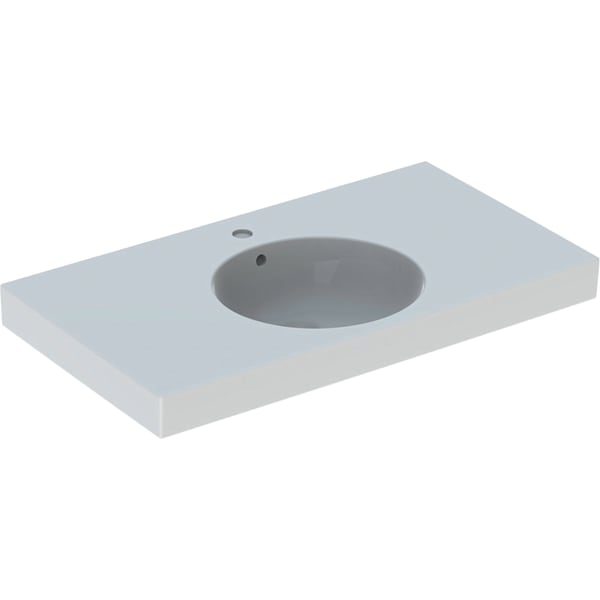 Geberit Preciosa II WT mit Ablagefläche 90x50cm, m. Hl., m. Ül., weiß, KeraTect
