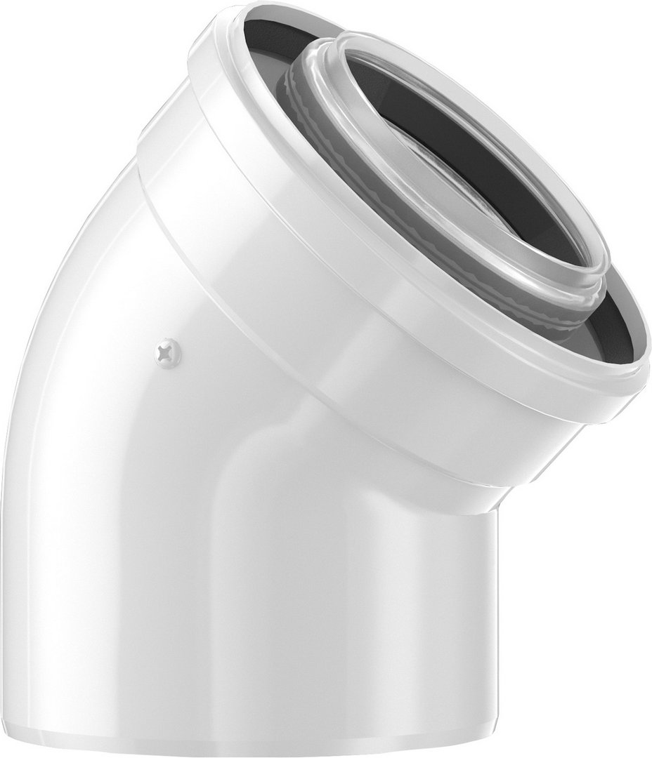 BOSCH Abgaszubehör FC-CE60-45 Luft-/Abgasbogen 45 Gr, d:60/100 mm