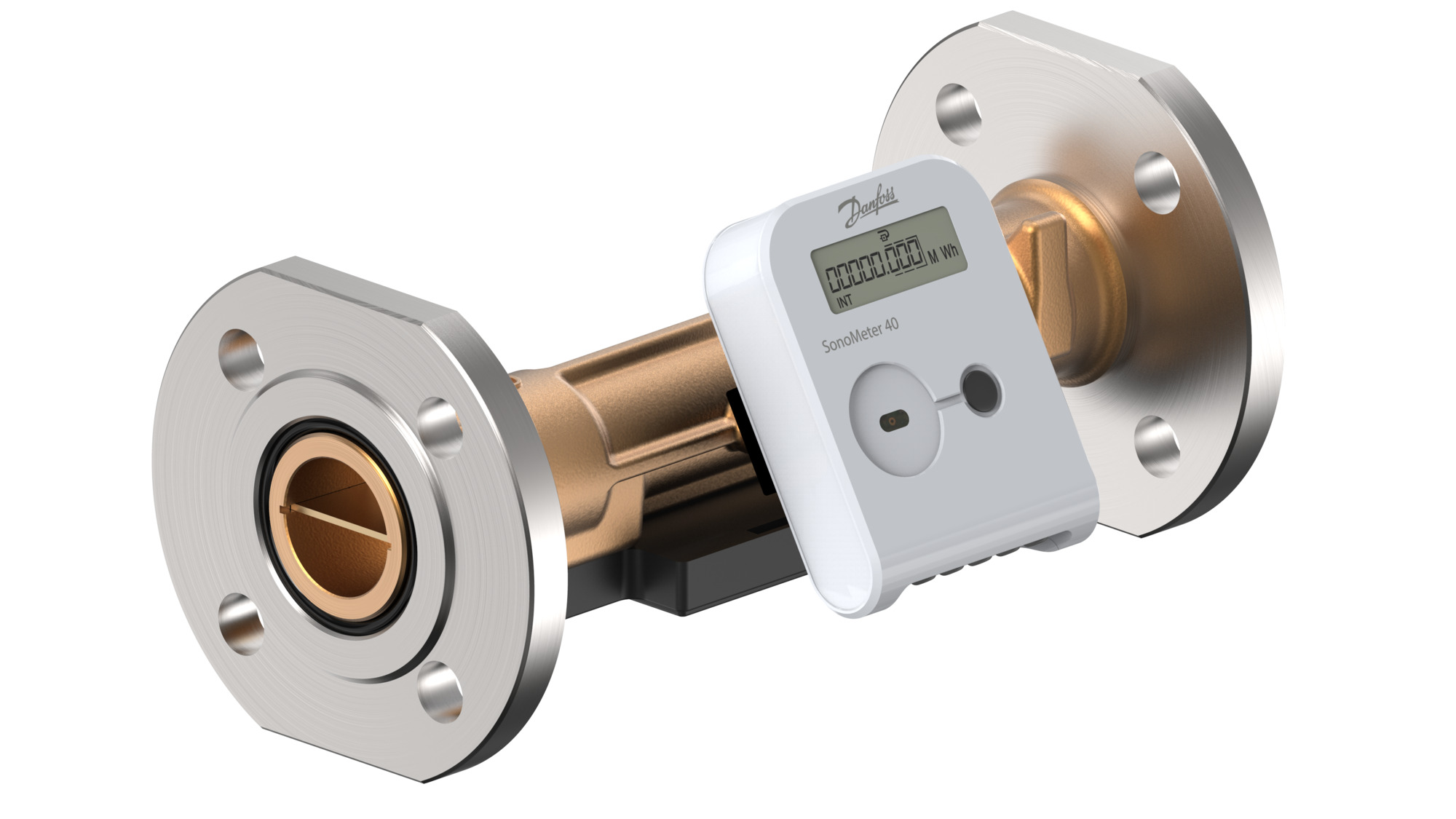 Danfoss Wärme-/Kältezähler SonoMeter 40 QP10 DN40 fl RL PN25 230V OMS IP65 kWh