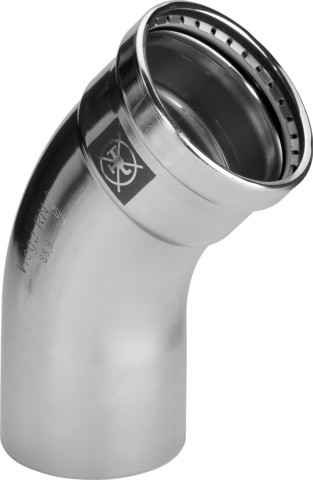 Viega Bogen 45 Grad mit SC Prestabo 1126.1XL in 76,1mm Stahl verzink