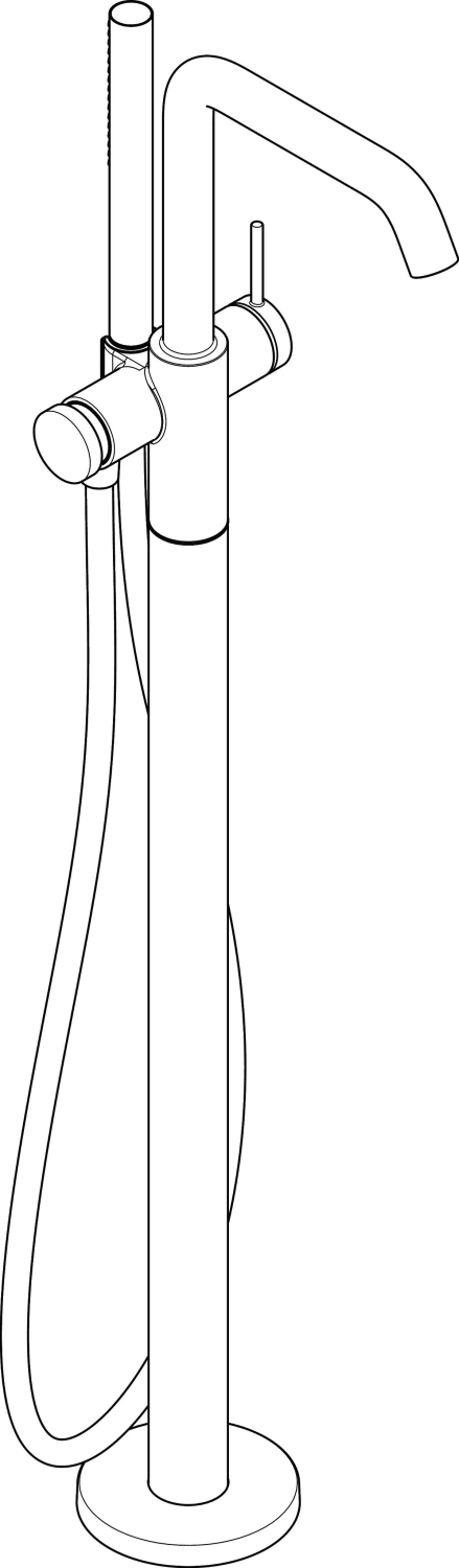 Hansgrohe Wannenmischer Tecturis S bodenstehend MW
