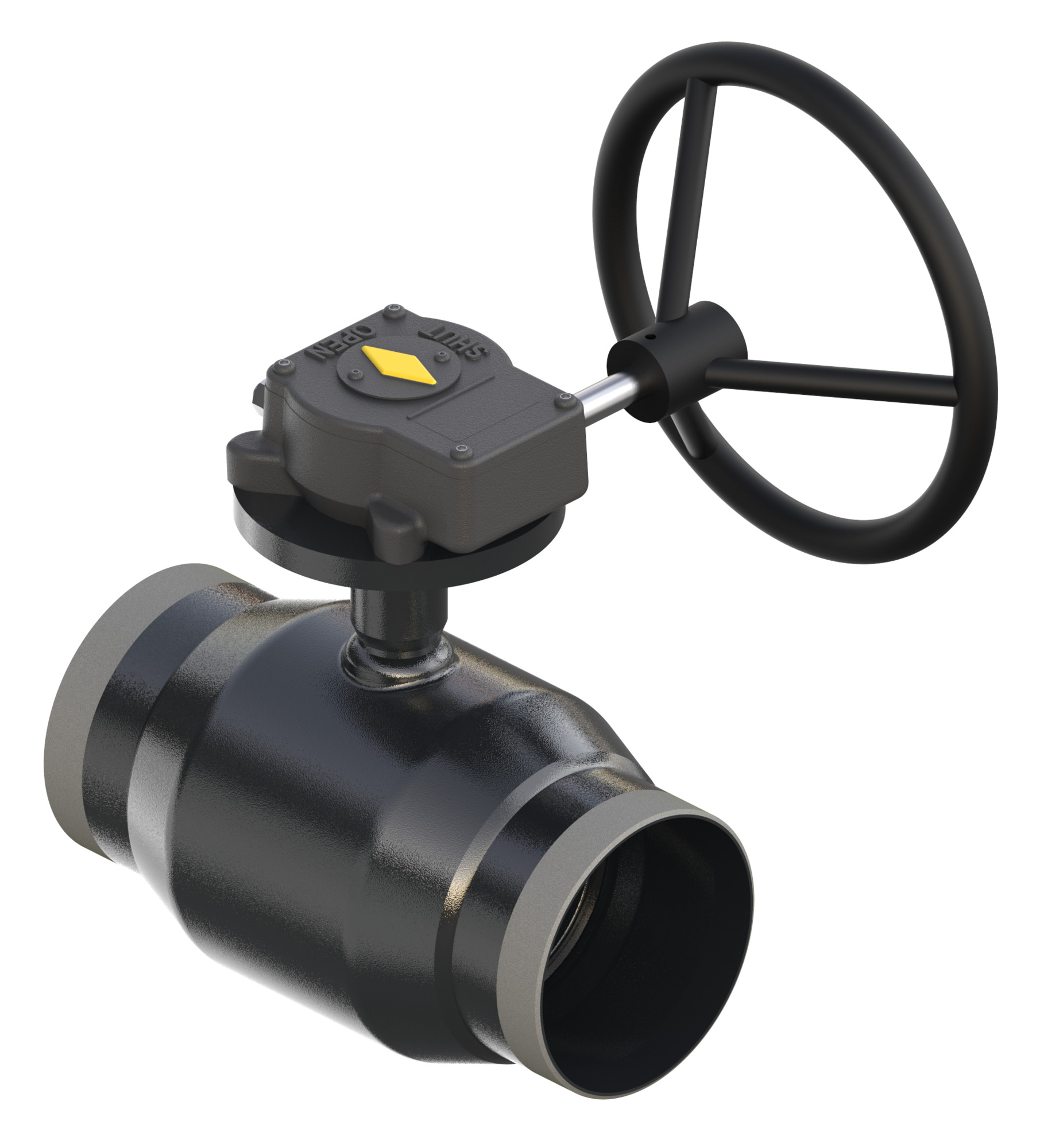 Danfoss Kugelhahn JIP125.12G S-Getriebe m Handrad DN125 Kvs1080m3/h PN25 AE/AE