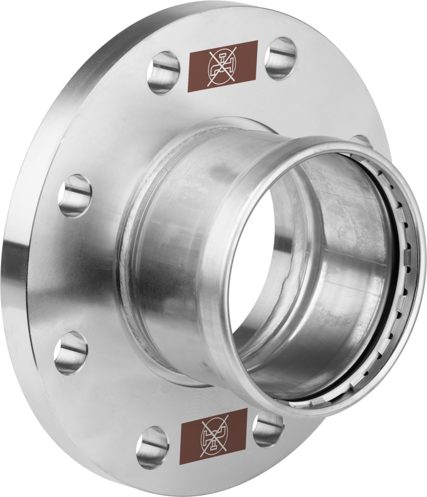 Viega Flanschübergang mit SC Temponox XL 1759XL in 88,9mm Stahl nichtrostend