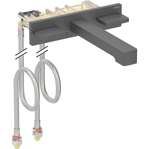 Geberit ONE WT-Arm. eck. Des. W.-Mont. 2Gr. für UP-Funktionsbox, L:22cm, swm/Etc
