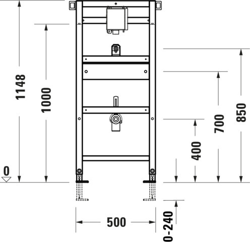 DU DuraSyst.für Urinal,UP-Druckspüler Bef. Flexibel an Traverse