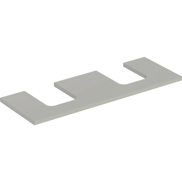 Geberit ONE WT-Pl. Aus re/li f. AWT Schalenf. 135x3x47cm, greige matt