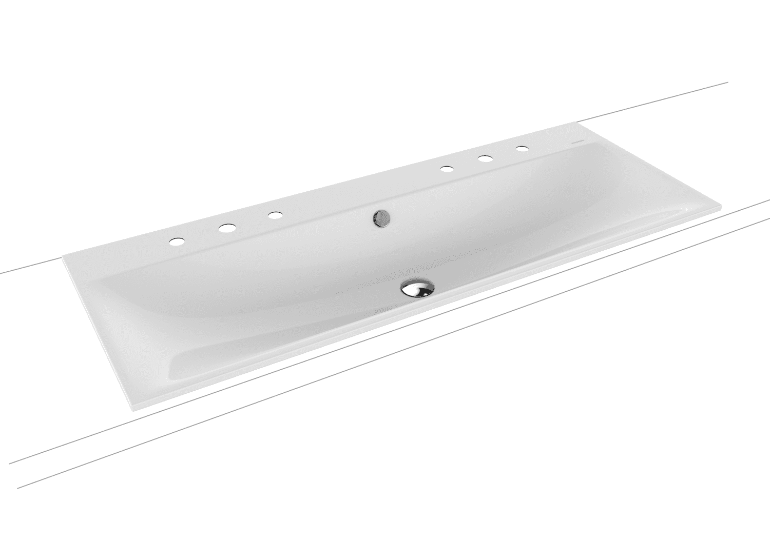 KA WB SILENIO Mod.3039-D,1200x460mm, alpwe,PEFF,AD,m. 2x3HL,mÜL,chr
