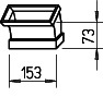 Helios FK-BV 150/45 Flachkanalbogen senkrecht 150x50 mm, 45 Grad Stahl verz.