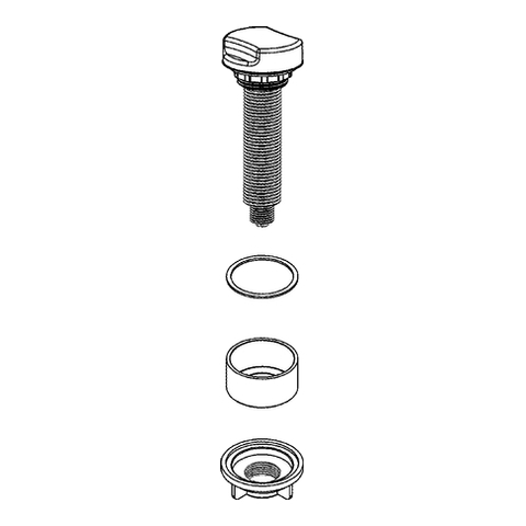 GROHE Drehgriff 42575 für Küchenspüle edelstahl
