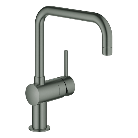 GROHE EH-Spültischbatterie Minta 32488 DN15 U-Auslauf hard graphite gebürstet