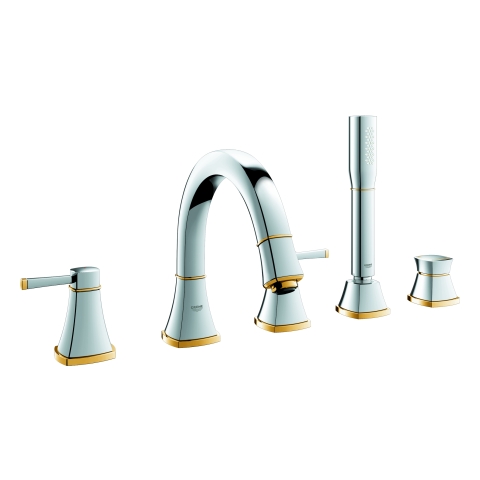 GROHE 5-Loch-Wannen-Kombination Grandera 19919 chrom/gold GROHE 5-Loch-Wannen-Kombination Grandera 19919 chrom/gold