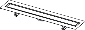 TECEdrainline Rinne für Naturstein, mit Seal System Dichtband, 900 mm