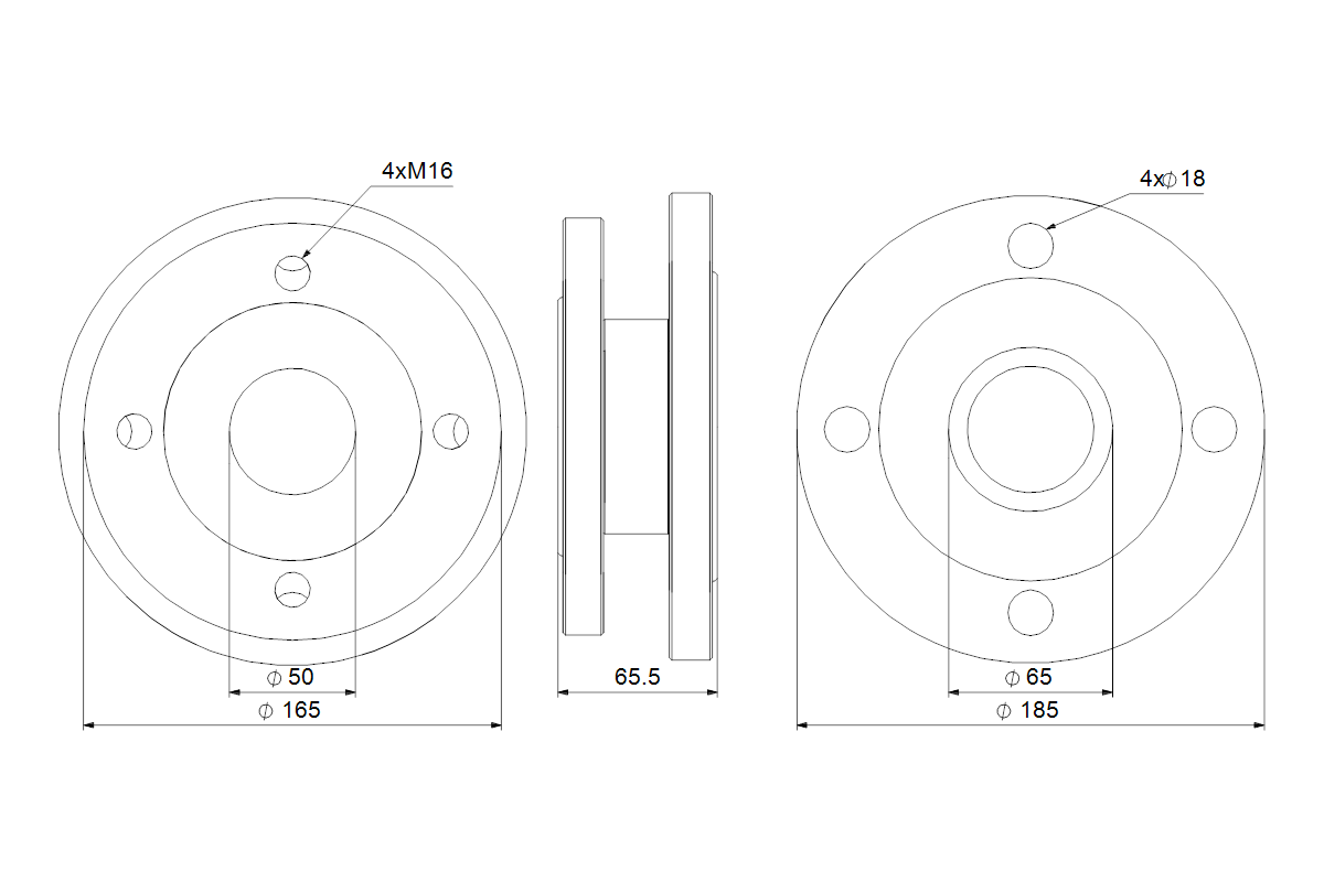 GRUNDFOS Zubehör für Umwälzpumpen Ausgleichsatz LM/LP->TP DN65=>DN50