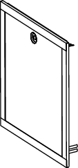 TECEfloor Schranktür für Komfort UP-Schrank, Breite 990 mm