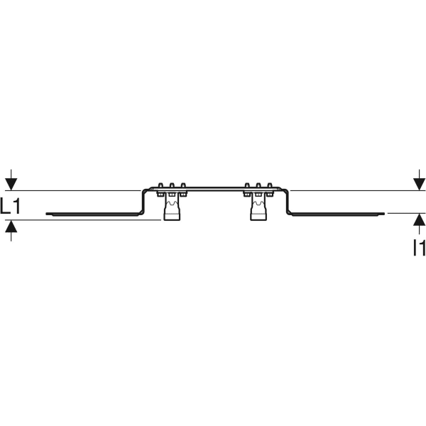 Geberit FlowFit Anschlusswinkel 90Gr vormontiert 2-fach Rg+ d16-Rp1/2 L:52mm