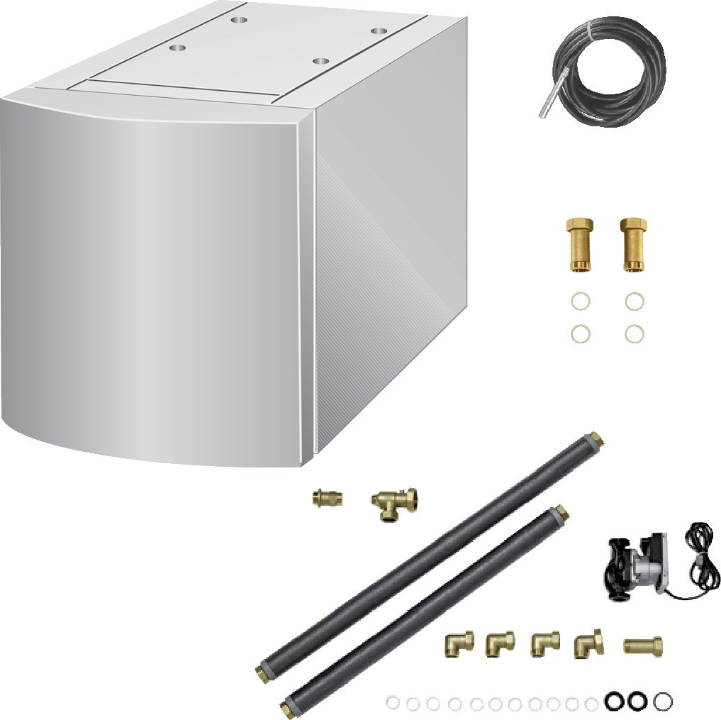 BOSCH WW-Speicher-Paket BOPA WST 102 WST 200-2 HRC + Zub. für GC7000F 15-30kW