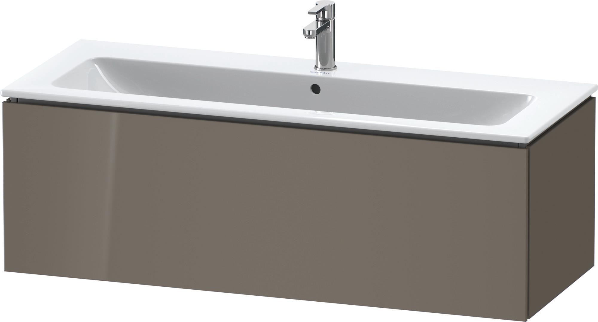 Duravit WTU wandh. L-Cube 481x1220x400mm 1 Auszug, f.233612, flannel grey hgl.