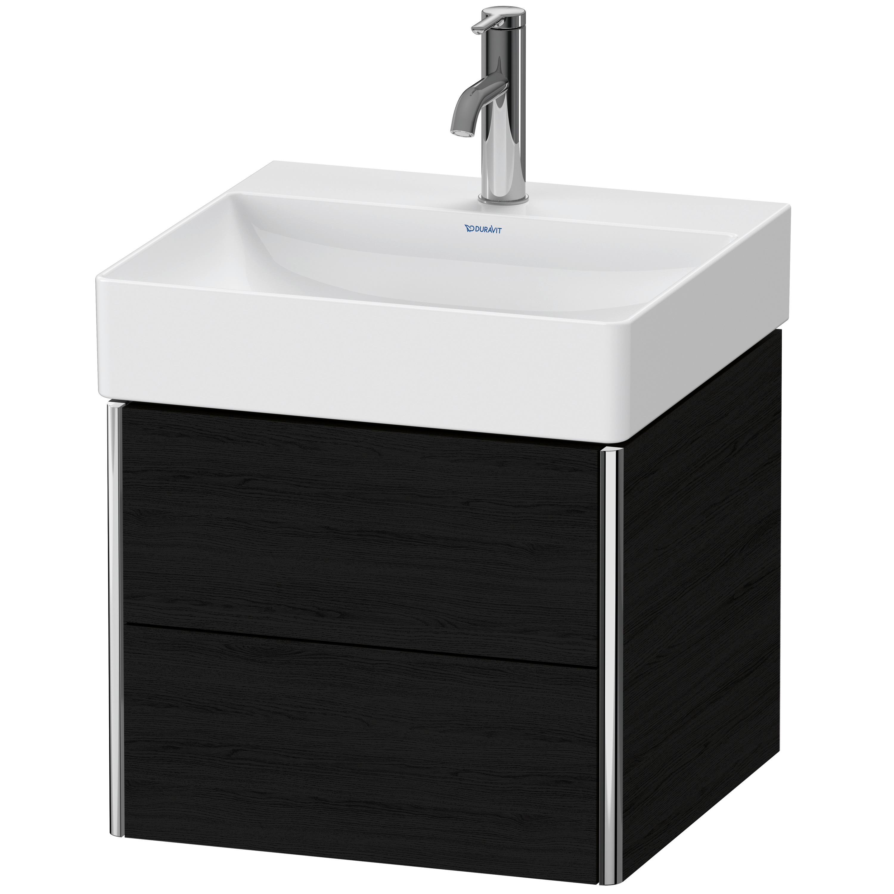 Duravit WTU XSquare wandhängend,397x484x460mm 2 Schubkästen,Eiche Schwarz