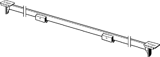 Viega Stegrost SR3 Advantix 4965.32 in 300-1200mm Edelstahl schwarz