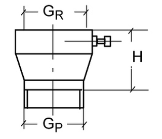 KSB Übergangsstück CrNi-Stahl Gewinde G 1 1/4" auf Gewinde G 1 1/2"