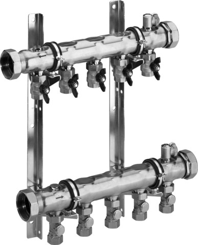 Viega Industrieverteiler 1007 in 10 fach aus Edelstahl