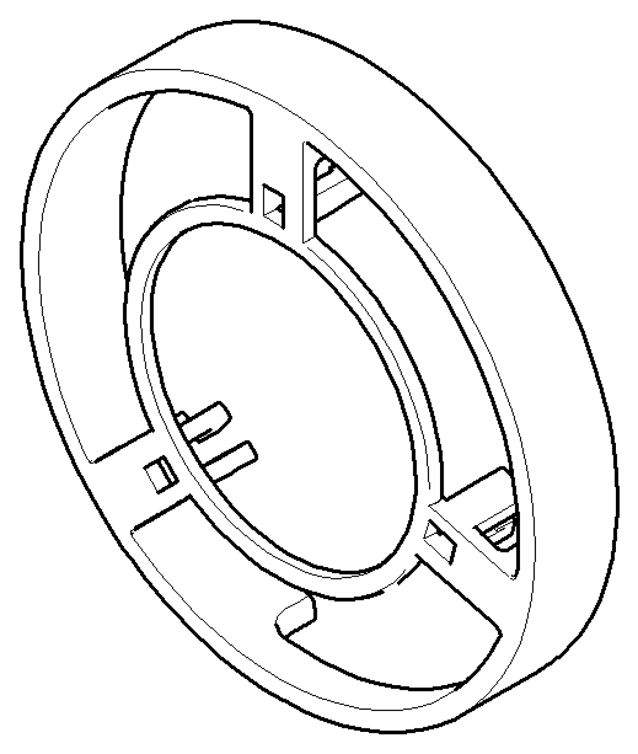 DO Rosette für Überlauf mit Wanneneinlauf ET 091101108 Chrom