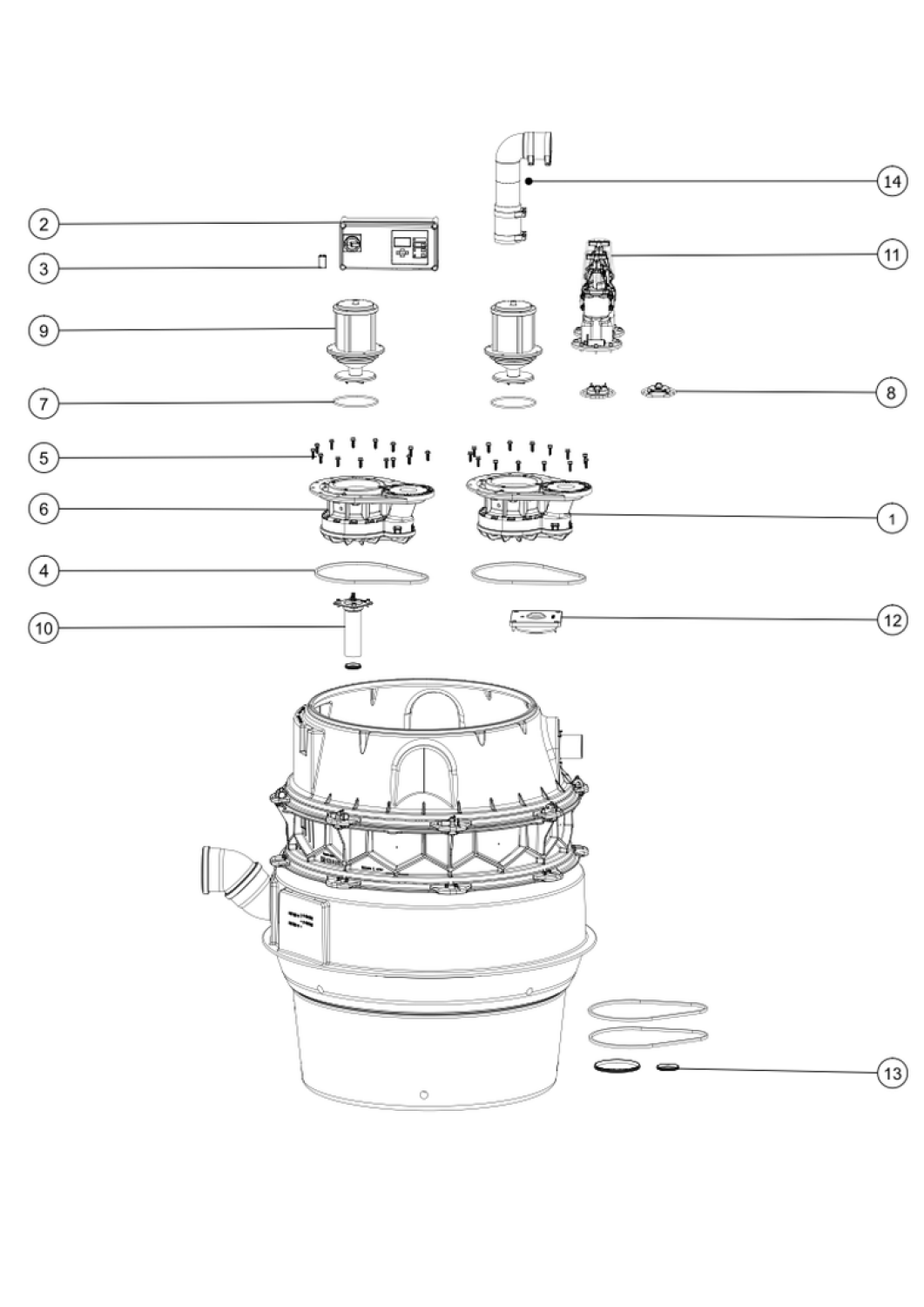 KESSEL-Pumpstation Aquapump XL Duo, SPF 3000-S3, niedrigster Einbau