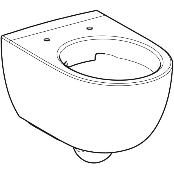 Geberit Renova Comfort WWC Tiefspüler, erhöht geschlossene Form Rimfree, weiß KeraTect