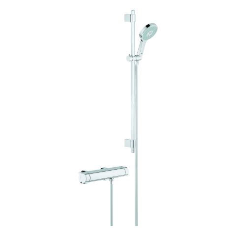 GROHE THM-Brausebatterie Grohtherm 2000 34482_1 mit Brausegrt. Power&Soul chrom