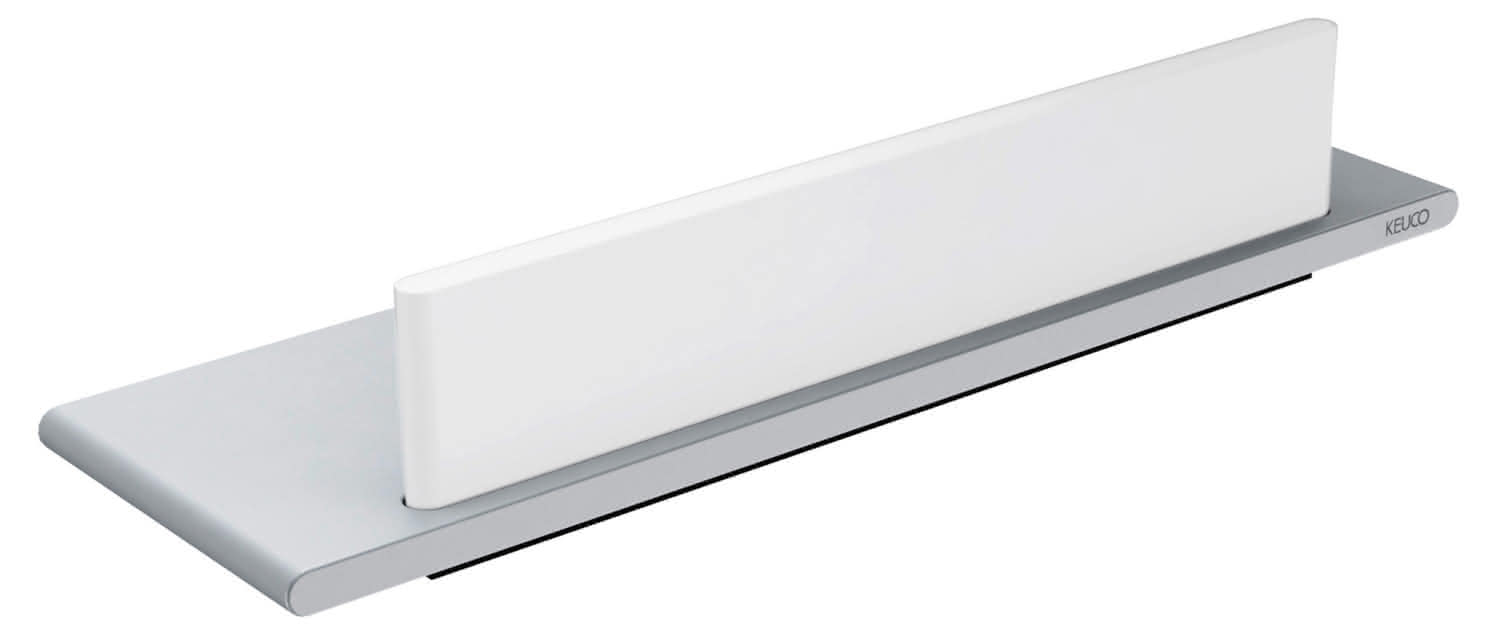 KEUCO Duschablage Edition 400 11559, mit Glasabzieher, Aluminium-silber-eloxiert