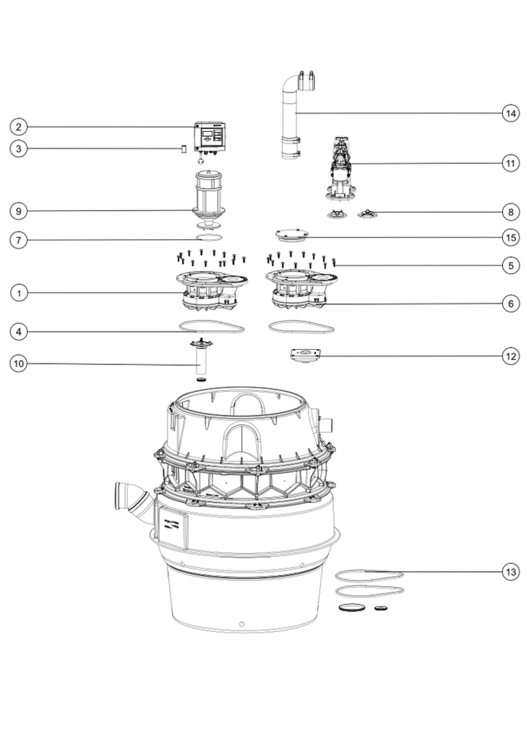 KESSEL-Pumpstation Aquapump XL Tronic, SPF 1400-S3, niedrigster Einbau
