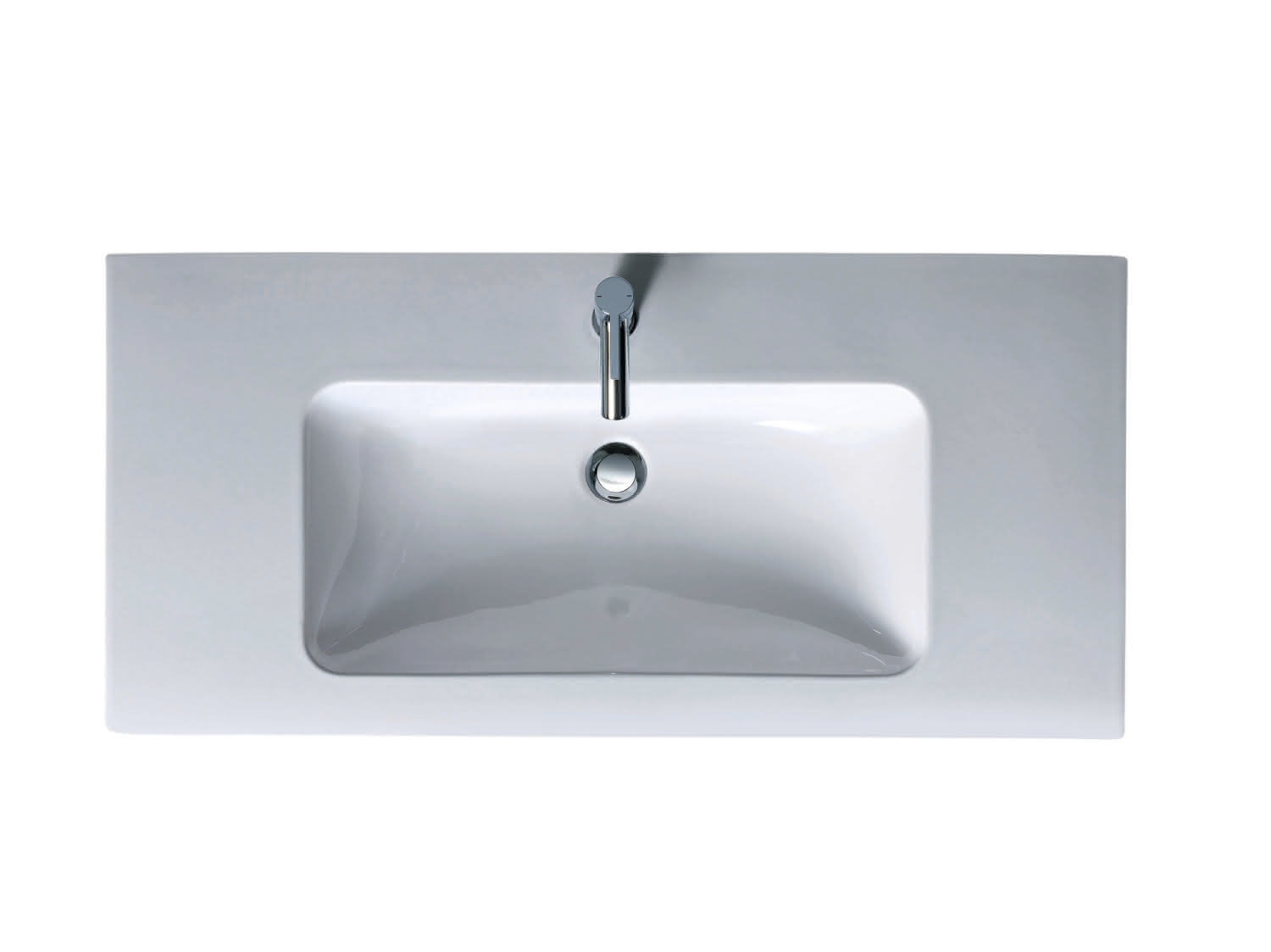 DU Möbelwaschtisch ME by Starck 1030 mm mit ÜL, mit HLB, 1 HL, weiß