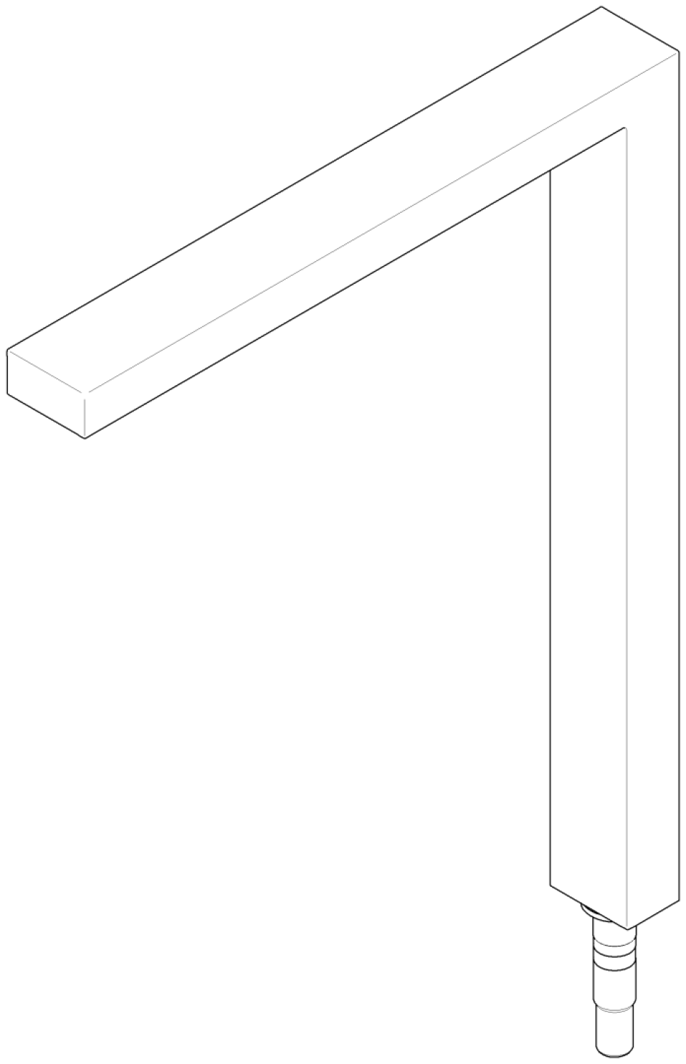 DO Auslauf ERSATZTEILE 90110618806 336 x 272 x 36 mm, 8 l/min. Platin gebürstet