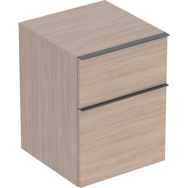 Geberit iCon Seitenschrank, 2 Schubladen 45x60x47,6cm, Eiche/Gr. Lava Geberit iCon Seitenschrank, 2 Schubladen 45x60x47,6cm, Eiche/Gr. Lava