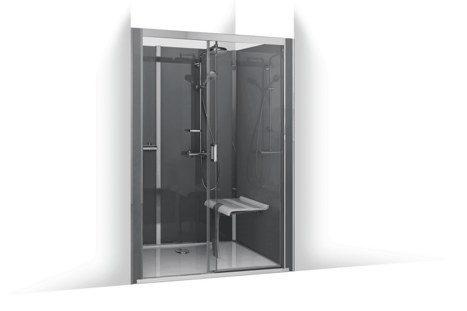 Roth Komplettdusche Vinata Comfort Ni Hoch anthrazit 1160x677 ESG klar
