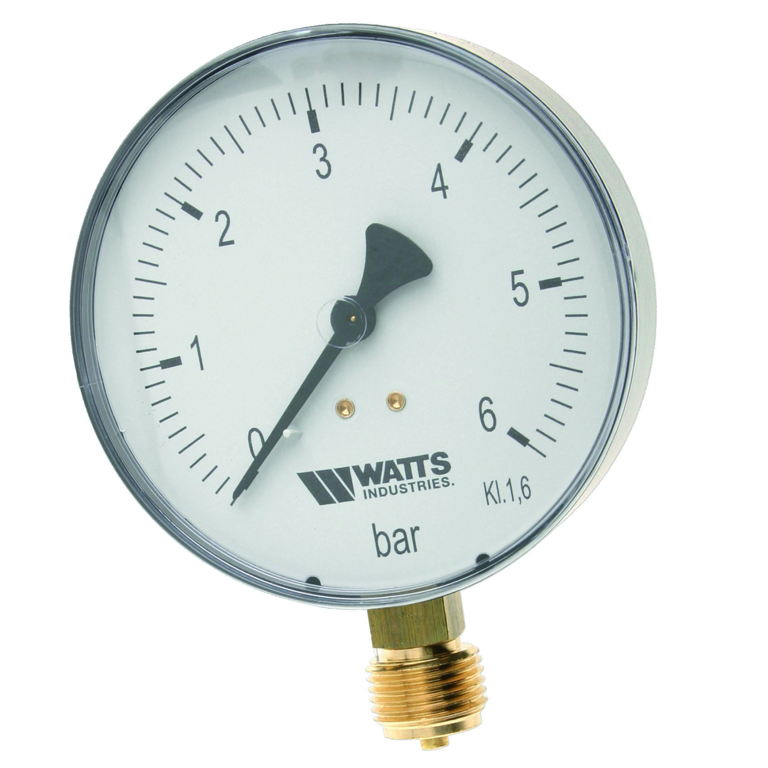 WATTS Manometer DN 100 radial Type: F+R250 d 100/0-10bar G1/2B | 10008078