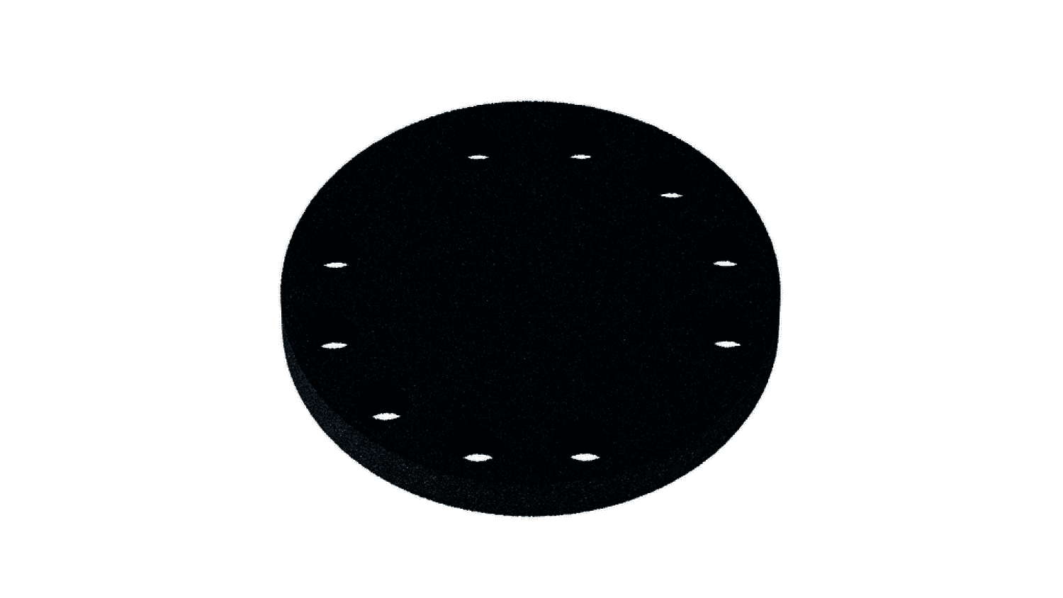 HEWI Dichtronde für 900,801,805C, Set 10 Stahlrosette, Lochbild 10 Bohrungen