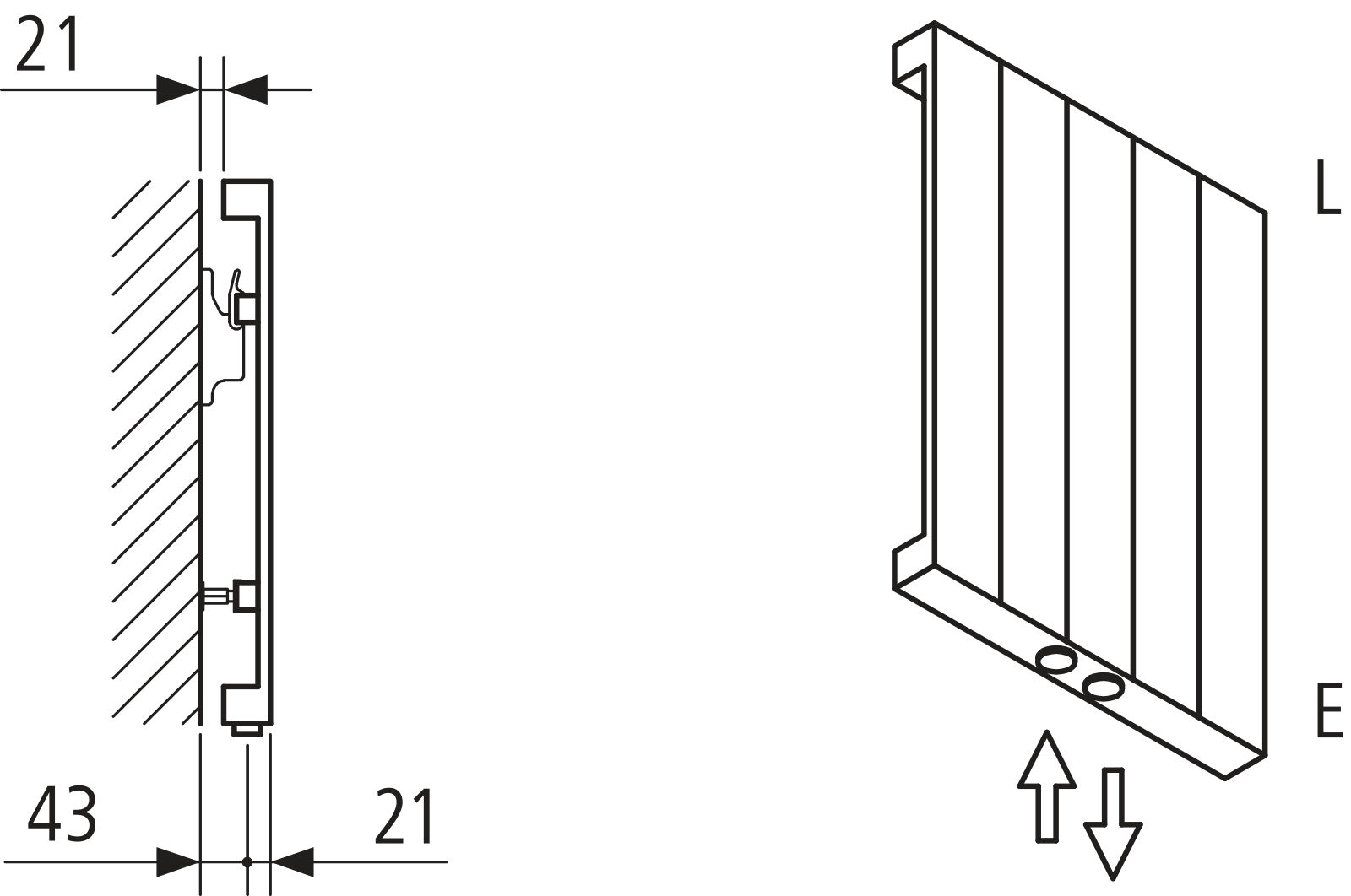 Kermi Heizwand HVN Typ10 BH2000x43x1050 QN1997, RAL9016, 6 bar, ANB12