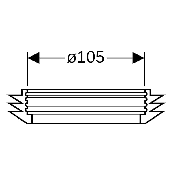Geberit Manschette EPDM für d105 d 120x125 mm